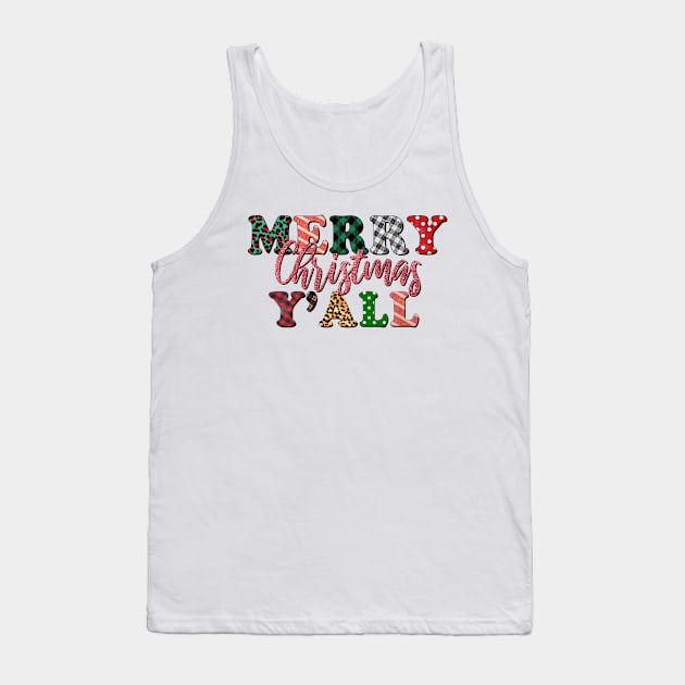 Merry Christmas Ya'll Tank Top by MCAL Tees